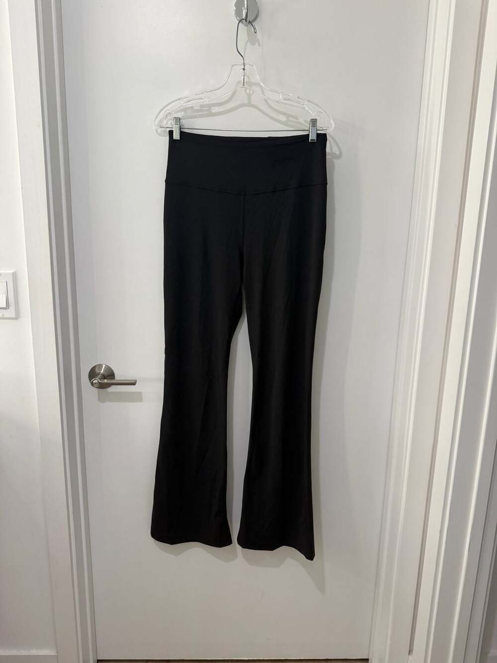 Lululemon Women's High-Rise Flared Yoga Leggings, Black, Size 10